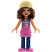 LEGO Olivia mit Licht Gelb Beanie Minifigur