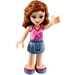 LEGO Olivia met Roze Floral Top Minifiguur