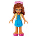 LEGO Olivia met Roze Zonnebril en Geel Jasje Minifiguur