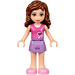 LEGO Olivia avec Violet Jupe et Rose Haut avec Cœurs Minifigurine