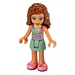 LEGO Olivia met Zandgroen Rok Minifiguur