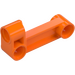 LEGO Orange 90-Degree Traverser Bloc Faisceau avec des trous (11455 / 29162)