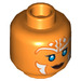 LEGO Orange Ahsoka Tano Minifigure Head (Recessed Solid Stud) (3626 / 68670)