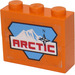 LEGO Orange Arctic Sign Stickered Assembly