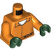 LEGO Orange Arkham Riddler with Orange Jumpsuit Minifig Torso (973 / 76382)
