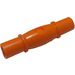 LEGO Oranje As Connector 4 Length met 2 Length Crowned Pulley