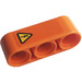 LEGO Naranja Barra 3 con Electrical Hazard Sign Pegatina (32523)