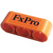 LEGO Orange Beam 3 with &#039;FxPro&#039; Sticker (32523)