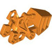 LEGO Orange Bionicle Foot Matoran with Ball Socket (Flat Tops) (62386)