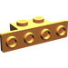 LEGO Orange Support 1 x 2 - 1 x 4 avec coins arrondis (2436 / 10201)