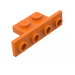 LEGO Oranje Beugel 1 x 2 - 1 x 4 met vierkante hoeken (2436)