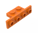 LEGO Orange Halterung 1 x 2 - 1 x 4 mit quadratischen Ecken (2436)