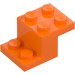 LEGO Orange Halterung 2 x 3 mit Platte und Step mit unterem Noppenhalter (73562)