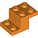 LEGO Orange Halterung 2 x 3 mit Platte und Step ohne Bodenstollenhalter (18671)