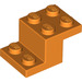 LEGO Orange Bracket 2 x 3 with Plate and Step without Bottom Stud Holder (18671)