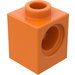 LEGO Orange Brique 1 x 1 avec Trou (6541)