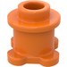 LEGO Orange Brique 1 x 1 x 0.7 Rond avec Fleur Base (33286)