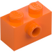 LEGO orange Klods 1 x 2 med 1 Stud på Side (86876)