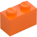 LEGO Orange Brick 1 x 2 with Bottom Tube (3004)
