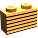 LEGO Orange Brick 1 x 2 with Grille (2877)