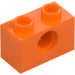 LEGO Orange Stein 1 x 2 mit Loch (3700)