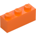 LEGO Orange Brick 1 x 3 (3622)