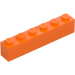 LEGO Orange Brick 1 x 6 (3009)