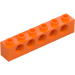 LEGO Orange Kloss 1 x 6 med Hål (3894)