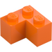 LEGO oranžová Kostka 2 x 2 Roh (2357)