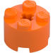 LEGO Oransje Kloss 2 x 2 Rund (3941 / 6143)