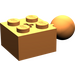 LEGO Orange Brique 2 x 2 avec Rotule et Axlehole sans trous dans la boule (57909)
