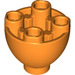 LEGO Orange Backstein 2 x 2 x 1.3 Runden Invertiert Dome (24947)