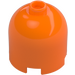 LEGO Oranje Steen 2 x 2 x 1.7 Rond Cilinder met Dome Top (26451 / 30151)