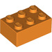 LEGO Orange Brique 2 x 3 (3002)