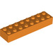 LEGO Naranja Ladrillo 2 x 8 (3007 / 93888)