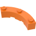 LEGO Orange Brick 4 x 4 Round Corner (Wide with 3 Studs) (48092 / 72140)