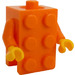 LEGO Orange Brick Costume with Orange Arms and Yellow Hands