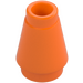 LEGO Orange Kegel 1 x 1 mit oberer Kante (28701 / 59900)