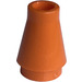 LEGO Orange Cone 1 x 1 without Top Groove (4589)