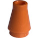 LEGO Orange Cone 1 x 1 without Top Groove (4589 / 6188)