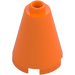 LEGO Orange Cone 2 x 2 x 2 (Open Stud) (3942 / 14918)