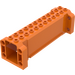 LEGO Orange Kran Sektion 4 x 12 x 3 med 8 Stift Hål (52041)