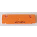 LEGO Orange Curved Panel 11 x 3 with 2 Pin Holes with GT3RS Sticker (62531)