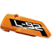 LEGO Oranje Gebogen Paneel 3 Links met &#039;L-92&#039; Sticker (64683)