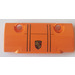 LEGO Orange Incurvé Panneau 7 x 3 avec Porsche logo Autocollant (24119)