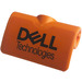 LEGO Orange Curvel Panel 2 x 3 with &#039;DELL Technologies&#039; Sticker (71682)