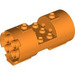 LEGO Orange Cylinder 3 x 6 x 2.7 Horizontal Hollow Center Studs (30360)