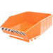 LEGO Oranje Dumpvrachtwagenbed 8 x 12 x 4 met Zwart en Wit Danger Strepen Sticker (30300)