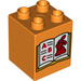 LEGO Orange Duplo Backstein 2 x 2 x 2 mit ABC book  (19423 / 31110)