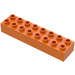 LEGO Oranje Duplo Steen 2 x 8 (4199)